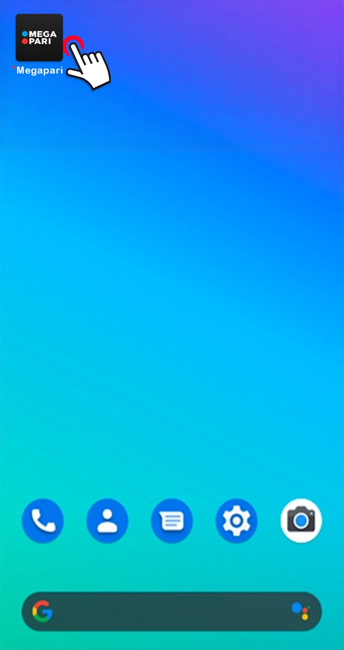Finish installing the Megapari app and start betting.