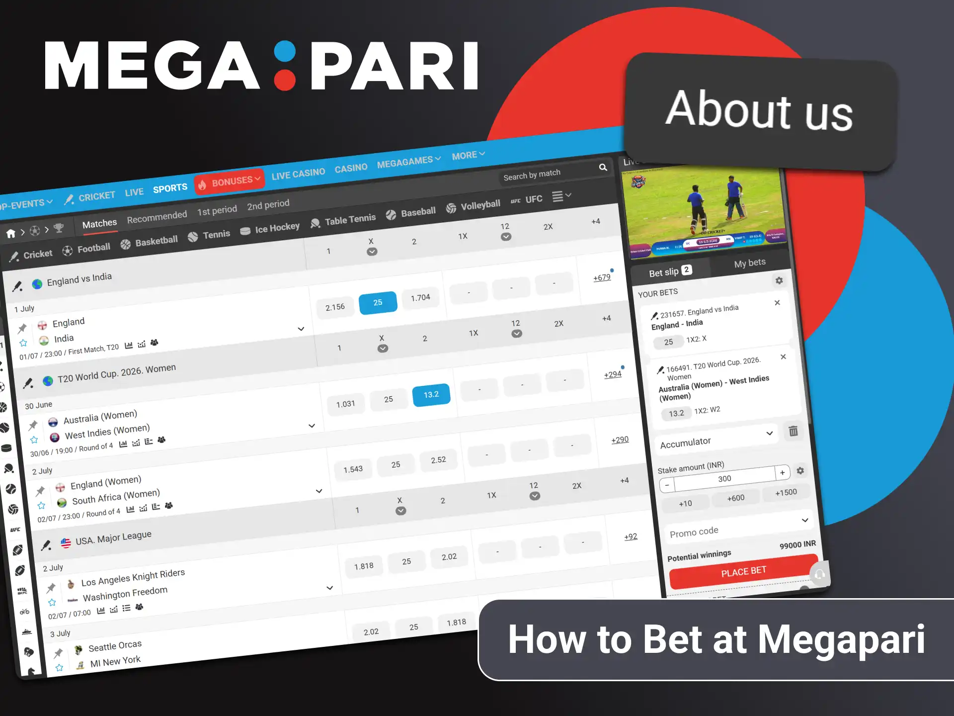 Learn how to bet and win prizes.