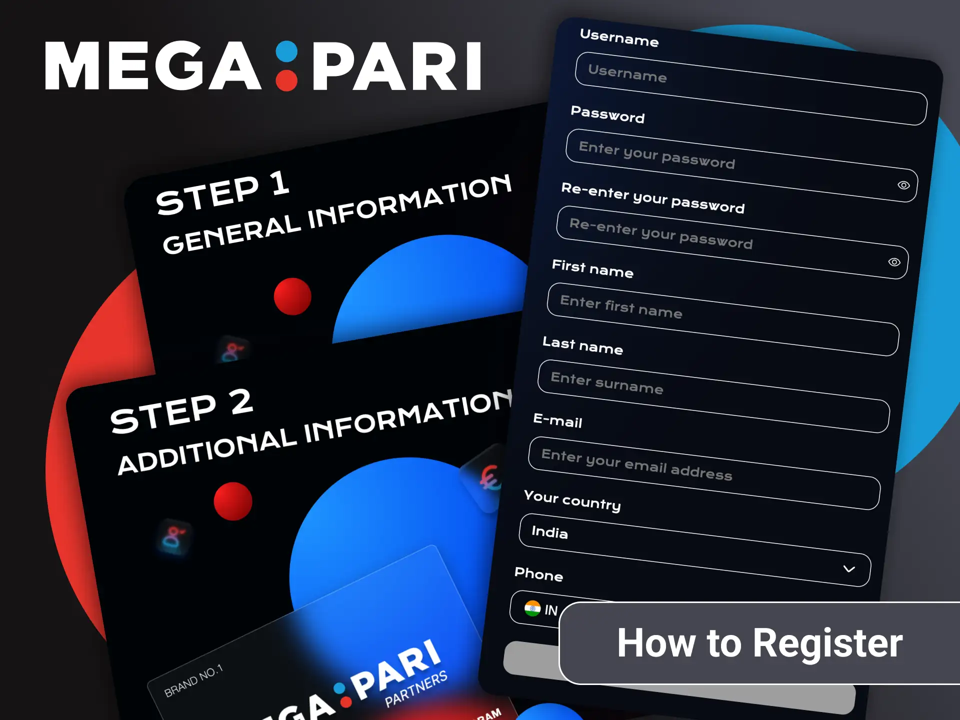 Learn how to register for the Megapari affiliate program step by step.