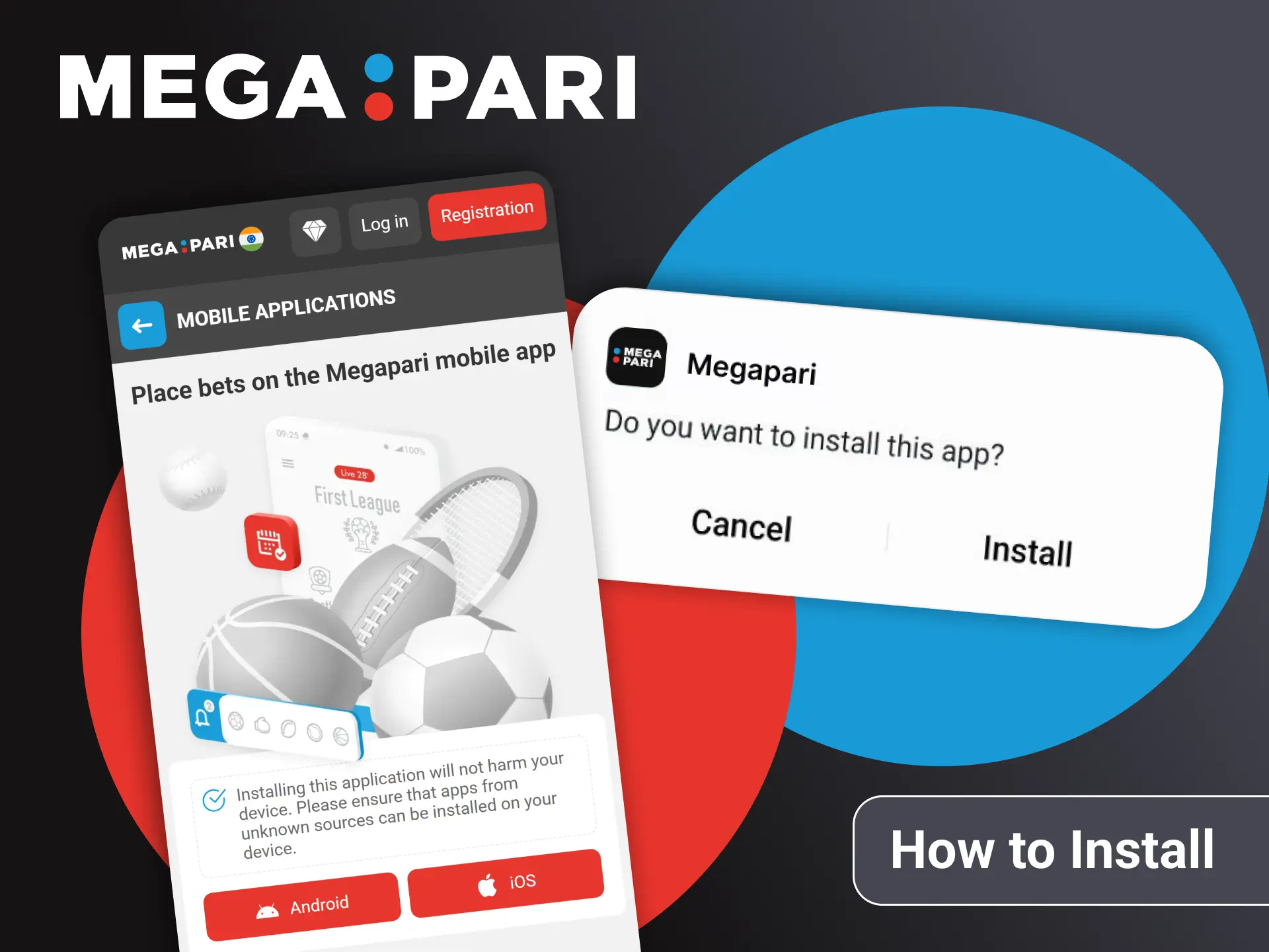 Install the Megapari app following the instructions below.