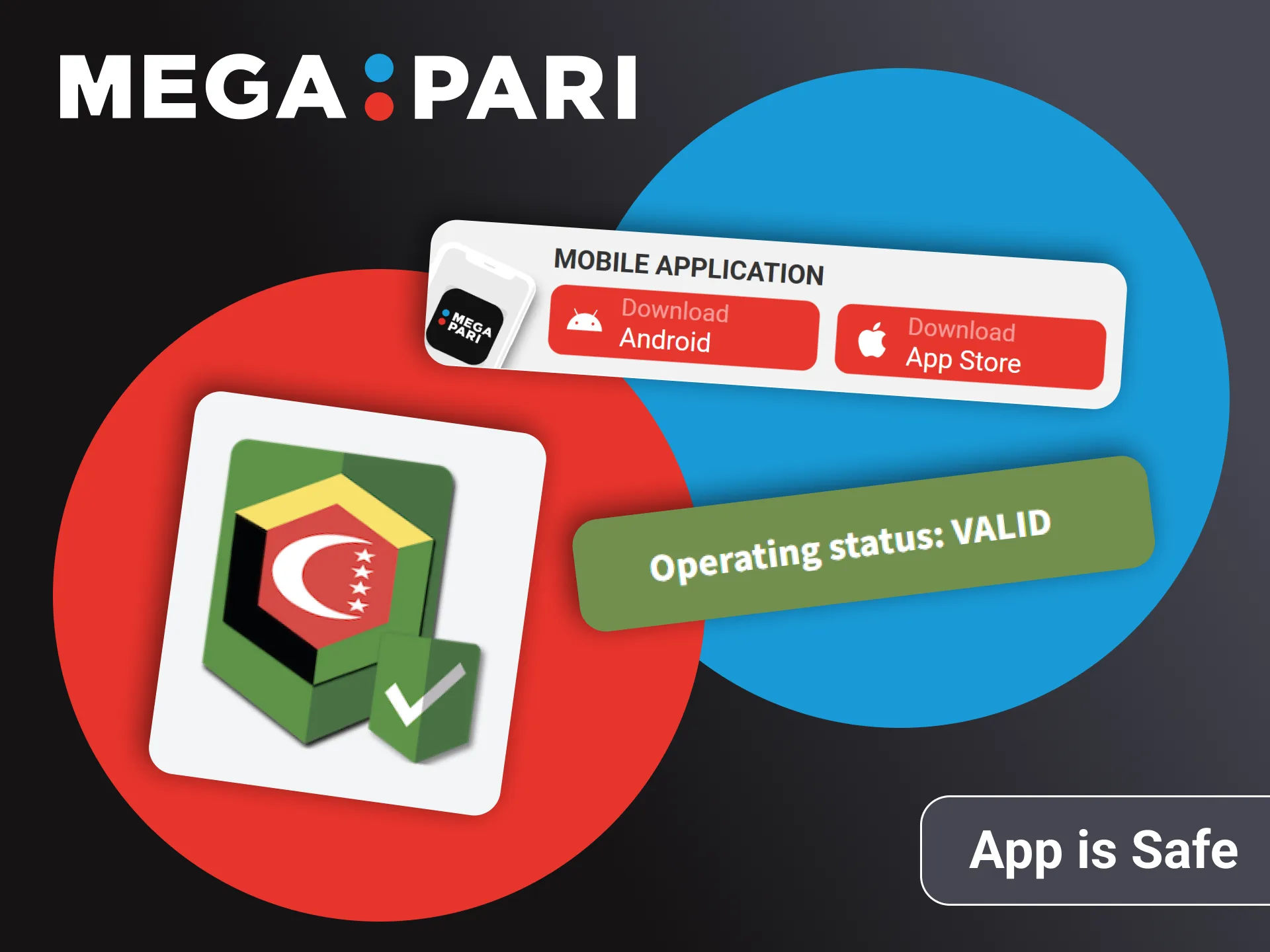 Megapari app is completely safe for Indian users.
