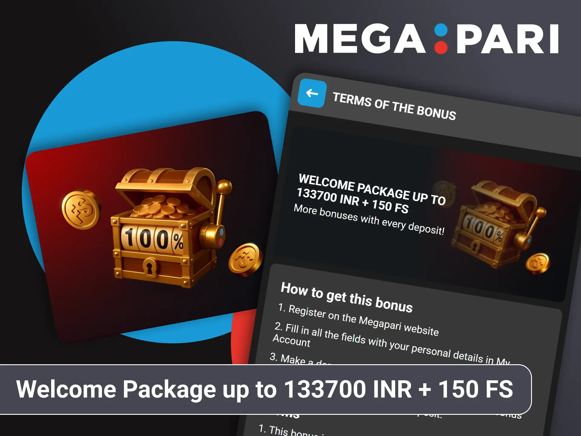 Claim mega casino cash boosts and free spins via official Megapari.