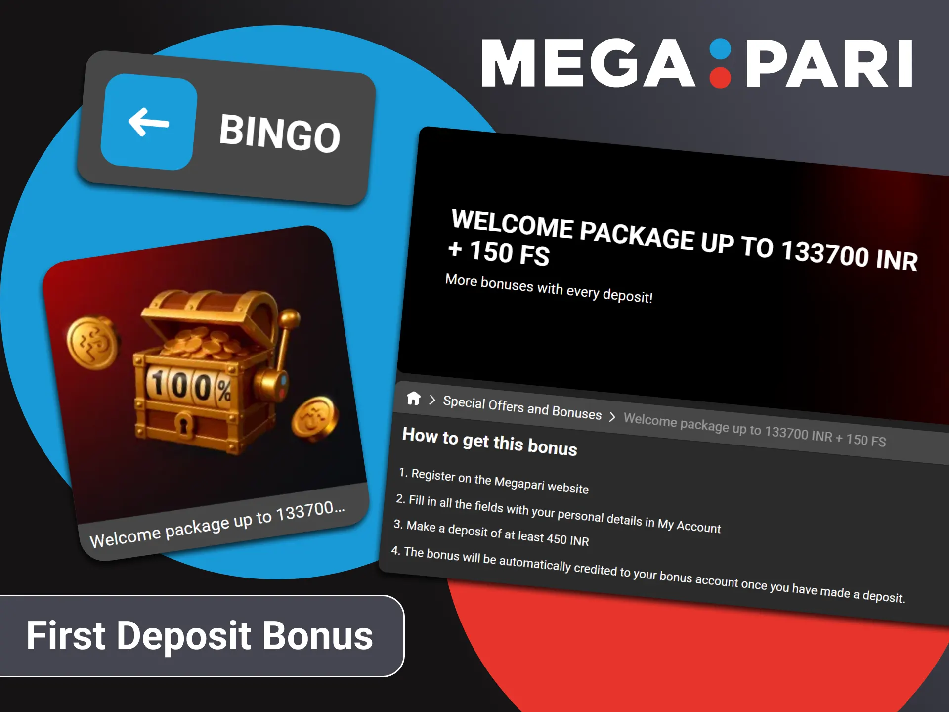 Get a welcome bonus for playing bingo from Megapari.