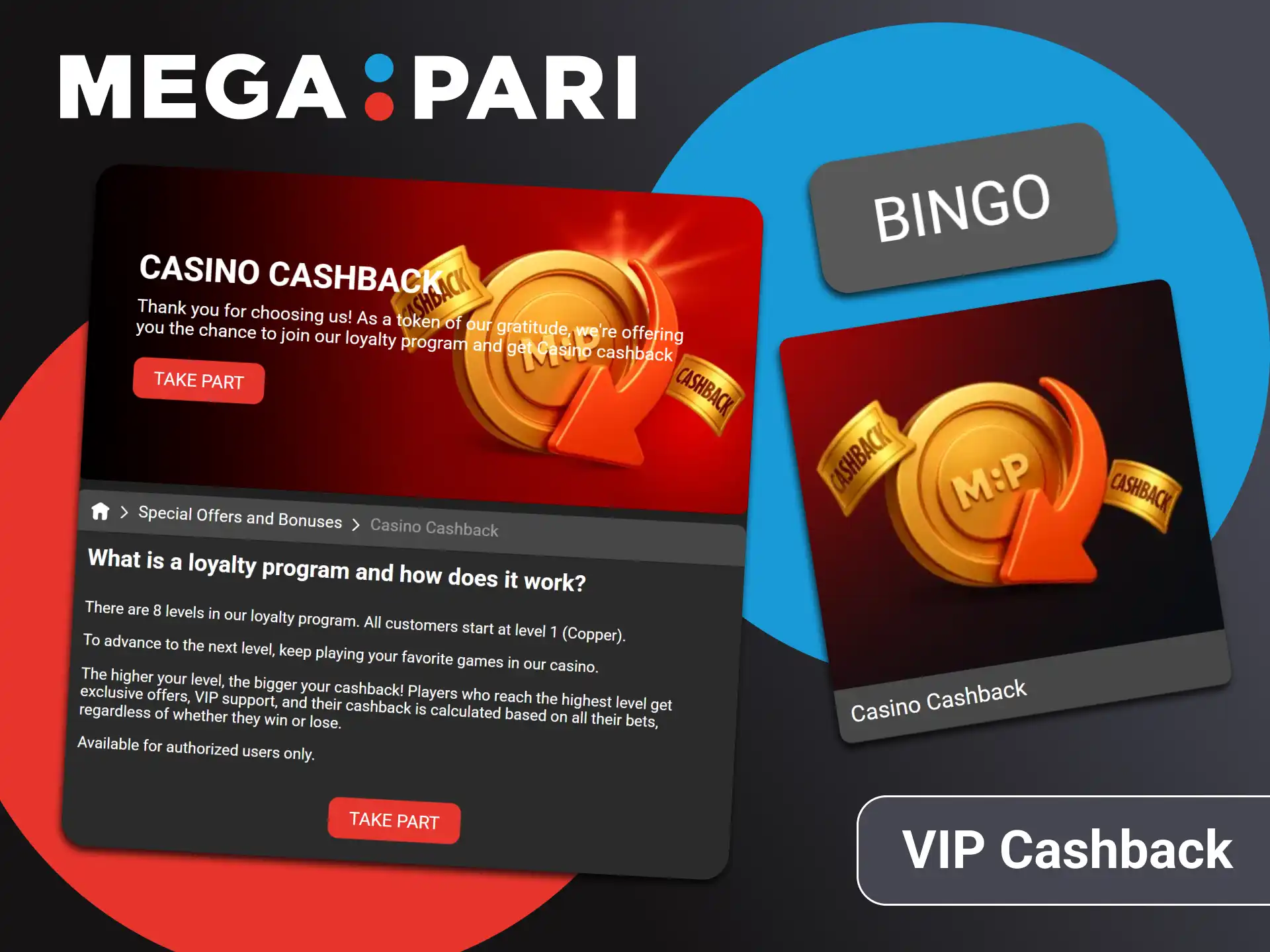 Get bonus cashback by playing bingo from Megapari.