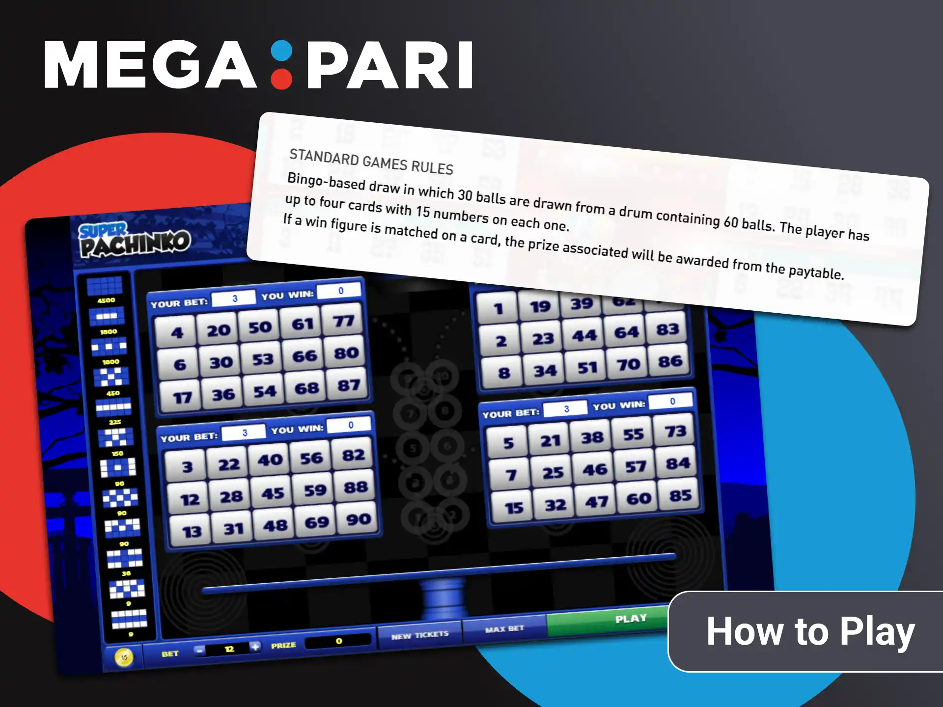 Select the bingo section on the Megapari website.