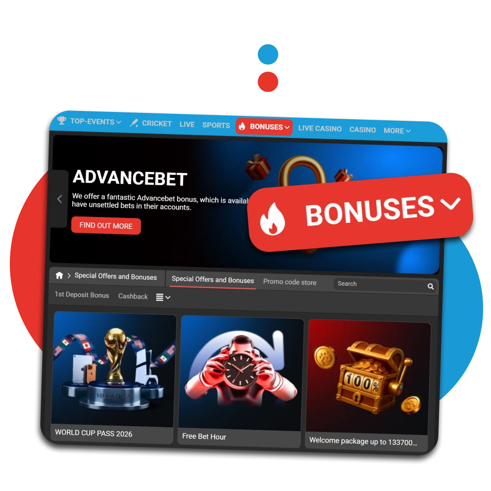 Megapari provides many bonuses and promotions for Indian players.