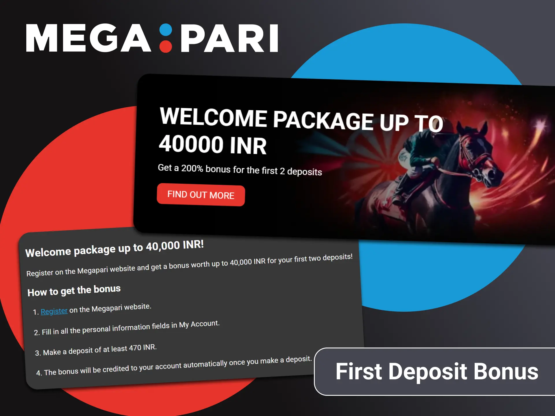 Get the Megapari welcome bonus and start play Casino.