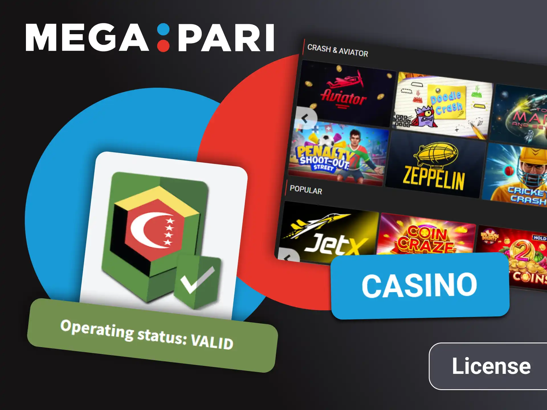 It is absolutely legal to play at Megapari casino in India.