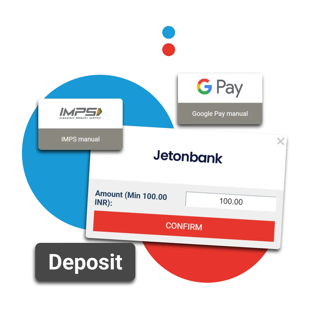 Megapari provides many popular deposit methods in India.