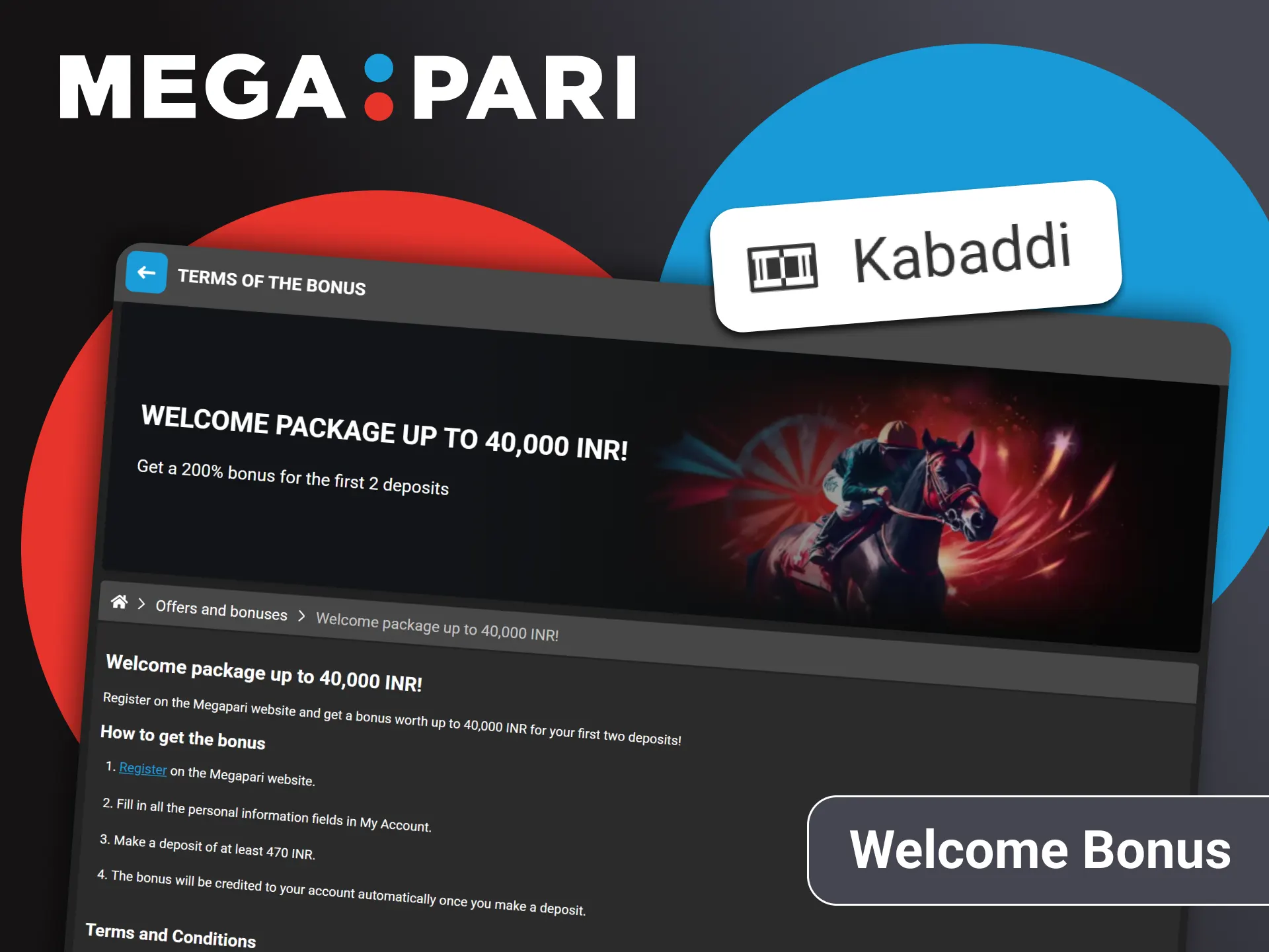 Get betting bonuses from Megapari.