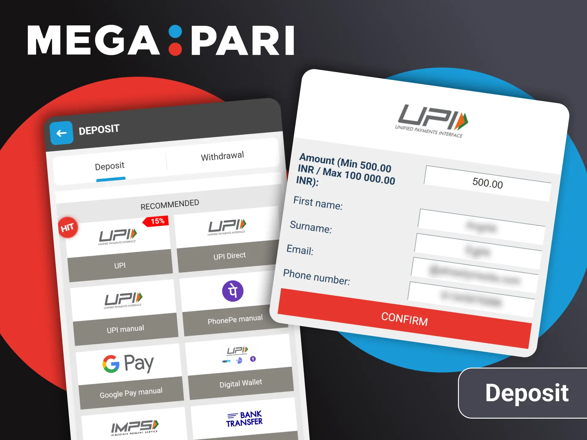 Fund your personal gaming balance securely through official Megapari cashier.