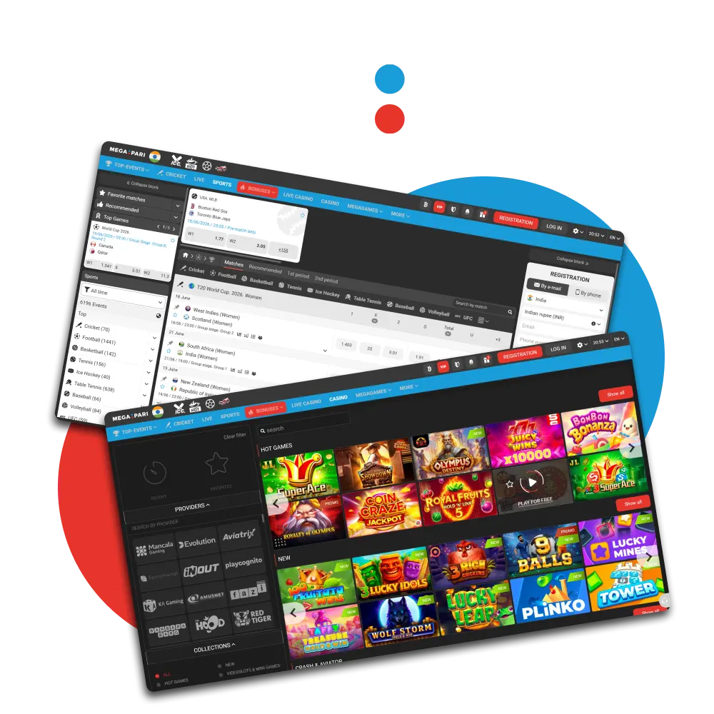 Bet on popular international sports using official Megapari India platform.