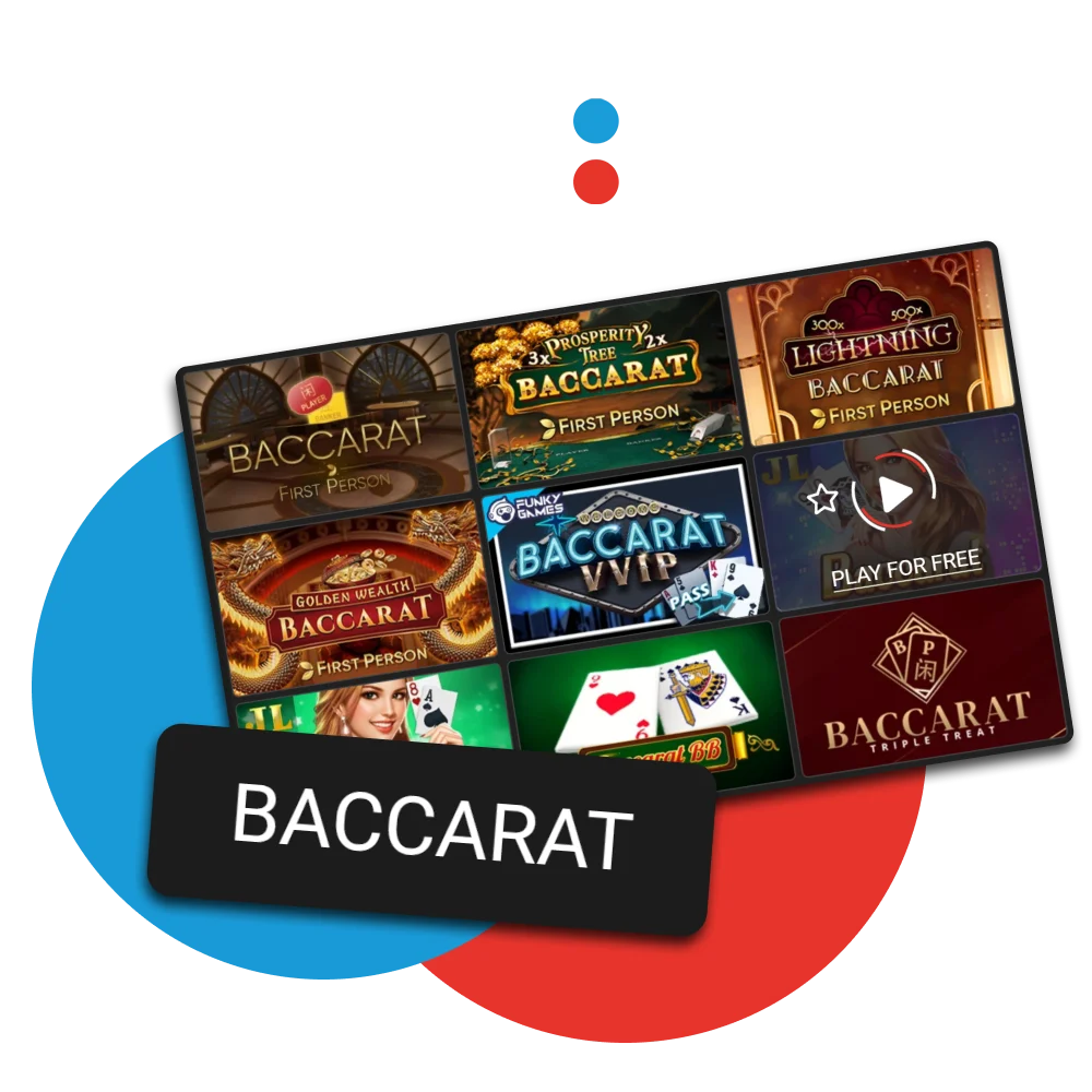 Baccarat is the game of choice at Megapari.