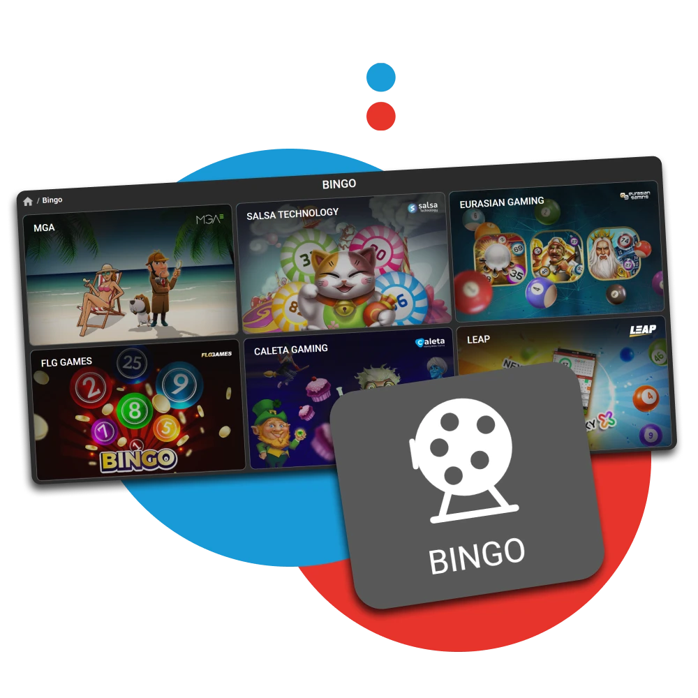 For games on Megapari, choose bingo.
