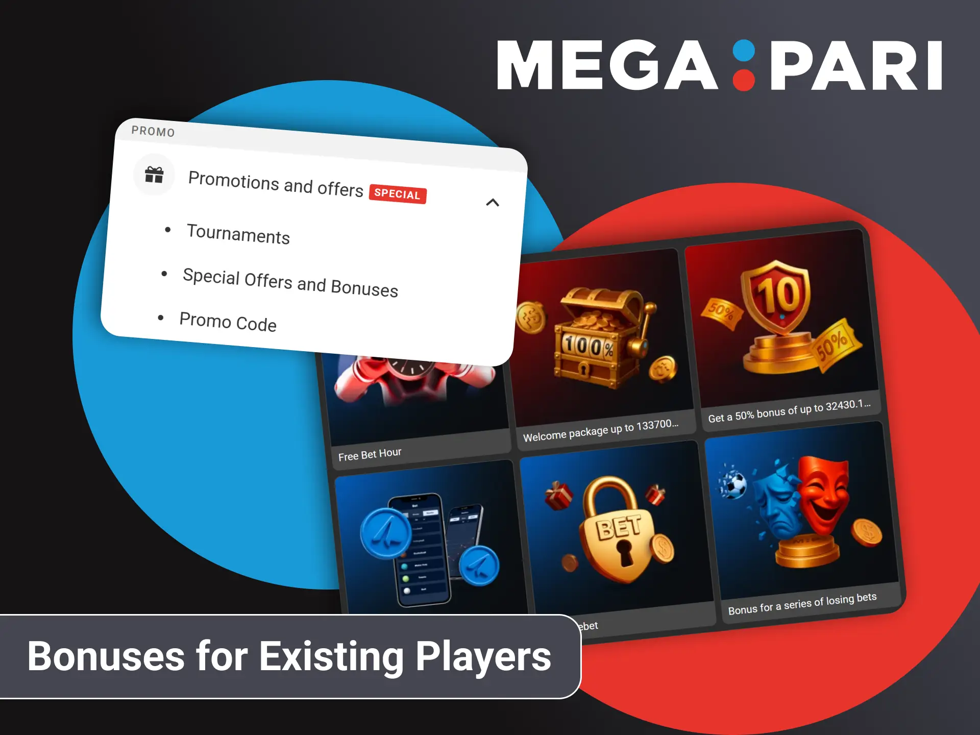 Megapari gives various bonuses to its existing users.