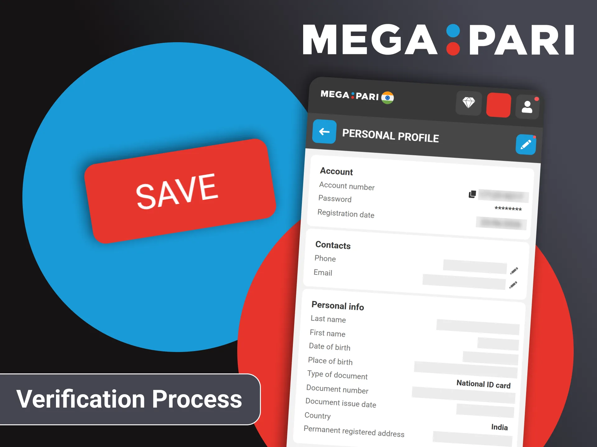 Verify your account in Megapari and start betting safely.