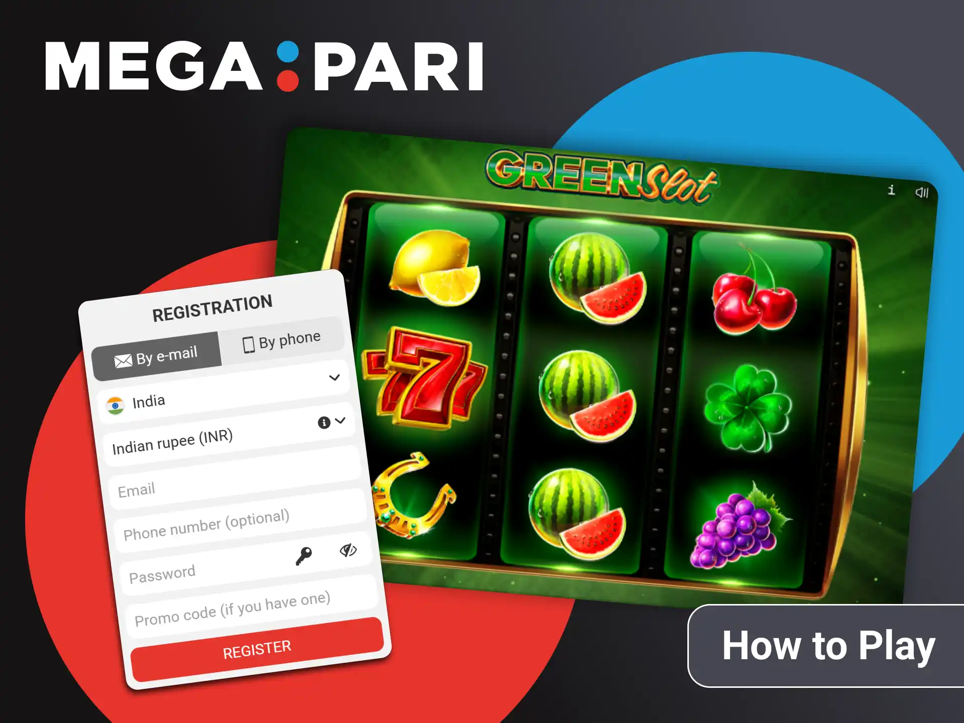 In the Megapari casino section you can play slots.