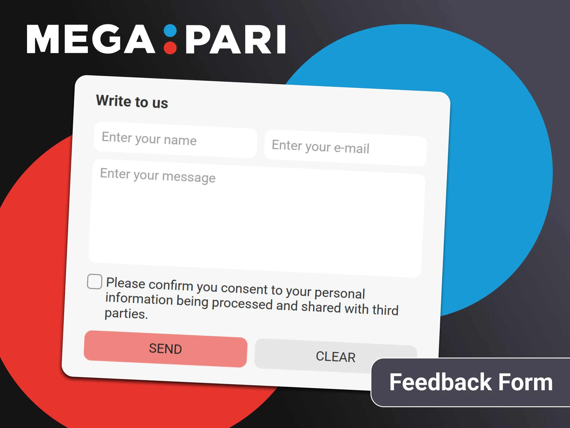 Fill out the feedback form on Megapari, ask questions, and make suggestions.