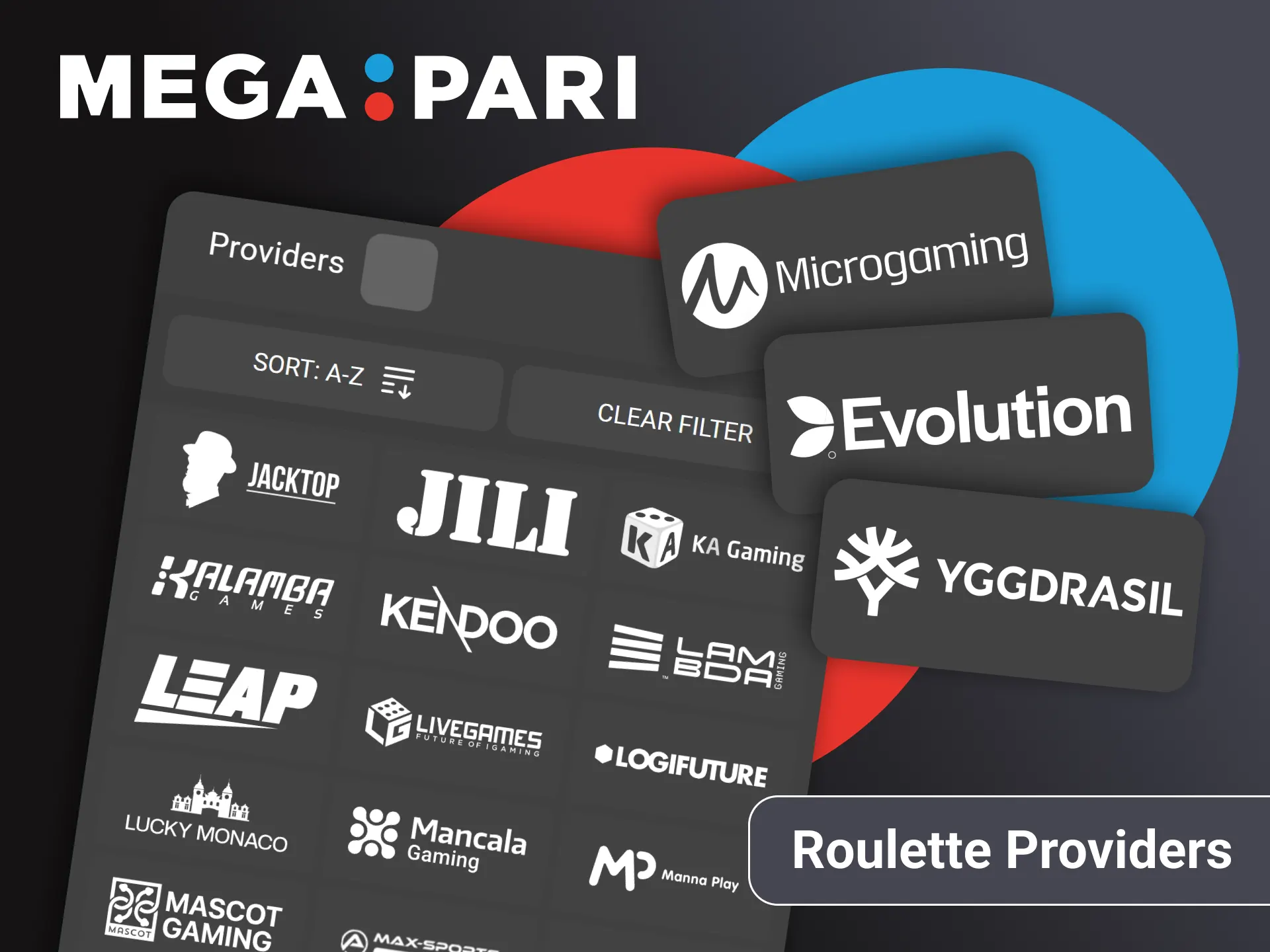 On the Megapari website you will find the roulette provider you need.