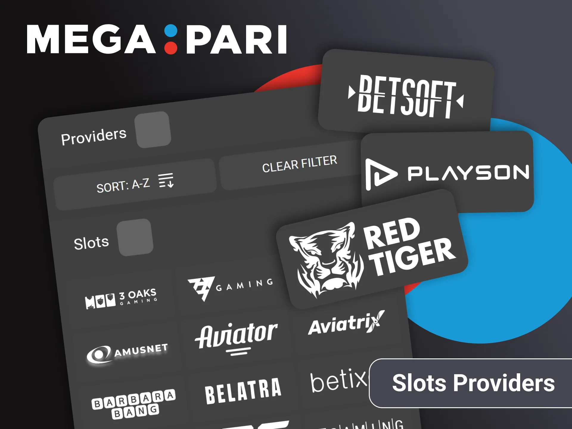 We will tell you about slot providers on Megapari.